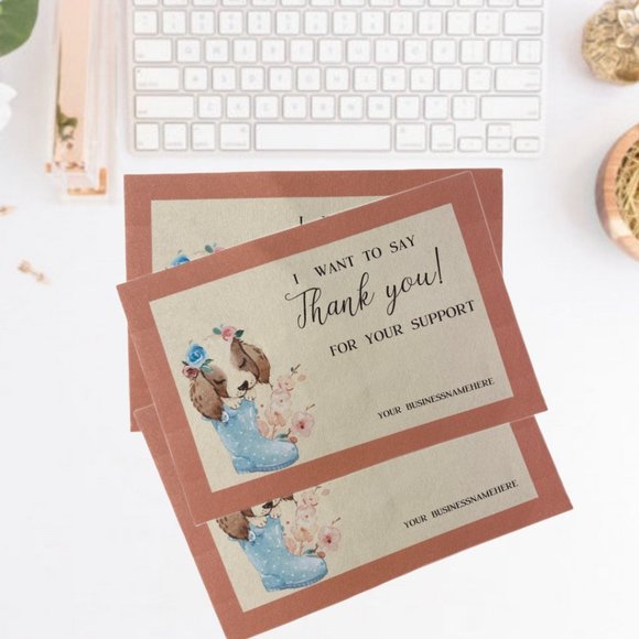 Puppy Face Insert Cards, Thank You Cards - Picture 3 of 6